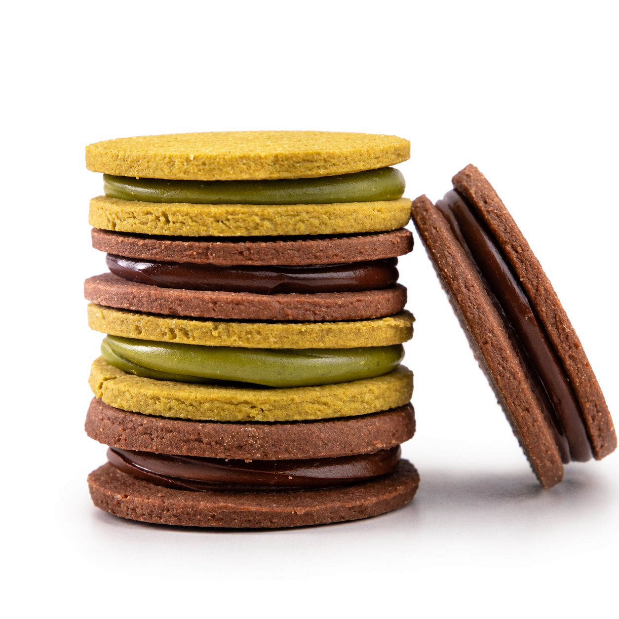 Sand Butter Cookies Gift Box - Pure Matcha & Dark Chocolate Ganache